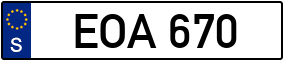 Trailer License Plate